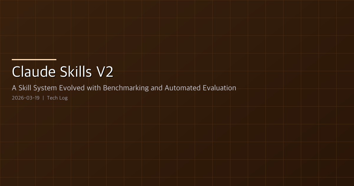 Claude Skills V2 — A Skill System Evolved with Benchmarking and Automated Evaluation
