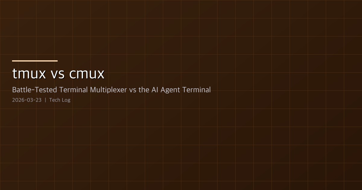 tmux vs cmux — Battle-Tested Terminal Multiplexer vs the AI Agent Terminal