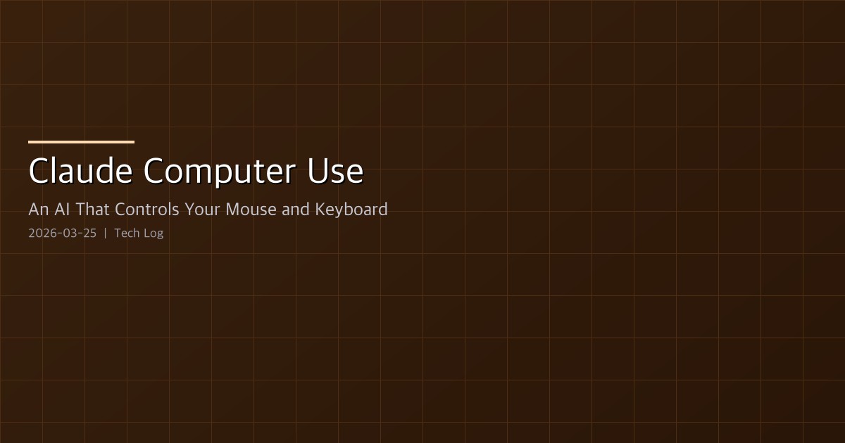 Claude Computer Use — An AI That Controls Your Mouse and Keyboard