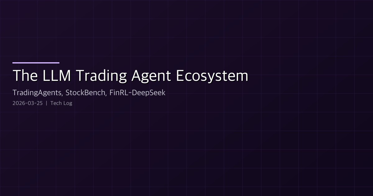 The LLM Trading Agent Ecosystem — TradingAgents, StockBench, FinRL-DeepSeek