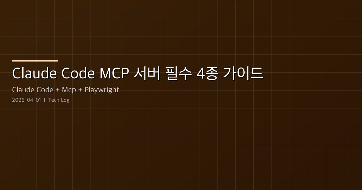 Featured image of post 4 Essential MCP Servers for Claude Code — Playwright to Firecrawl