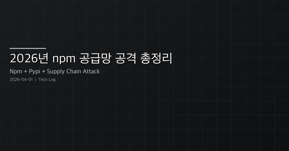 2026 npm Supply Chain Attacks — axios, LiteLLM, and the Lessons Learned