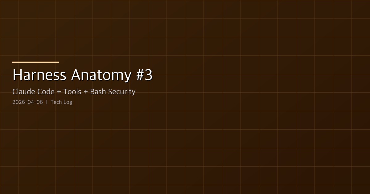Claude Code Harness Anatomy #3 — The Design Philosophy of 42 Tools, from BashTool to AgentTool