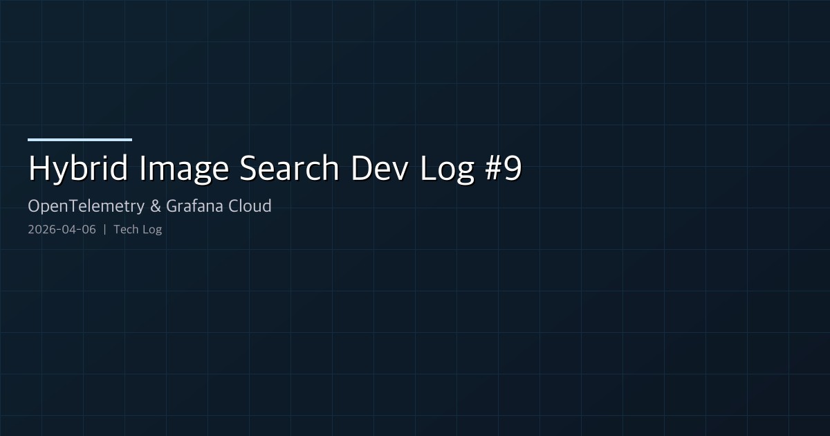Hybrid Image Search Dev Log #9 — OpenTelemetry Distributed Tracing, Grafana Cloud Integration, traced_span Helper