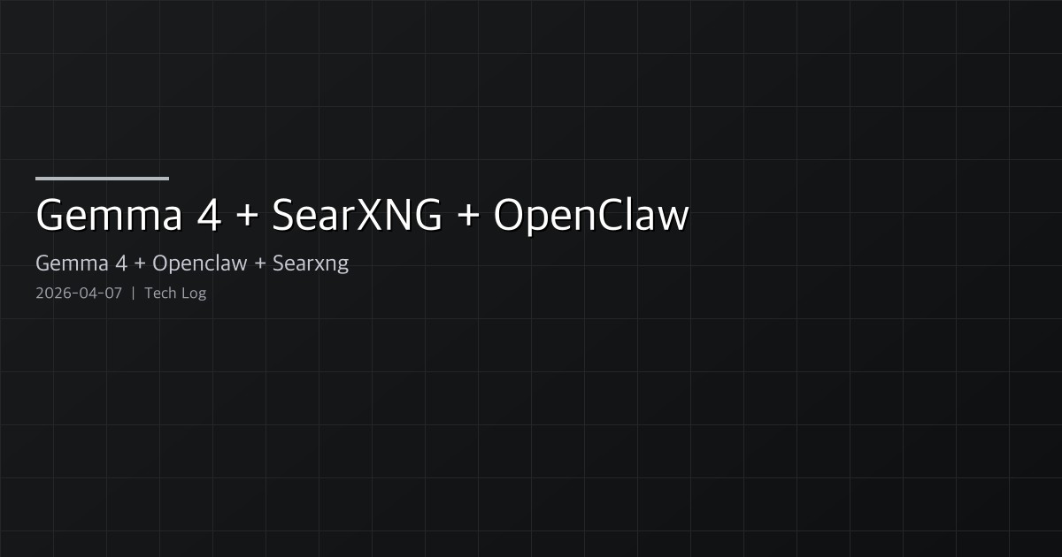Running a Free, Private AI Assistant — Gemma 4 + SearXNG + OpenClaw Setup Guide