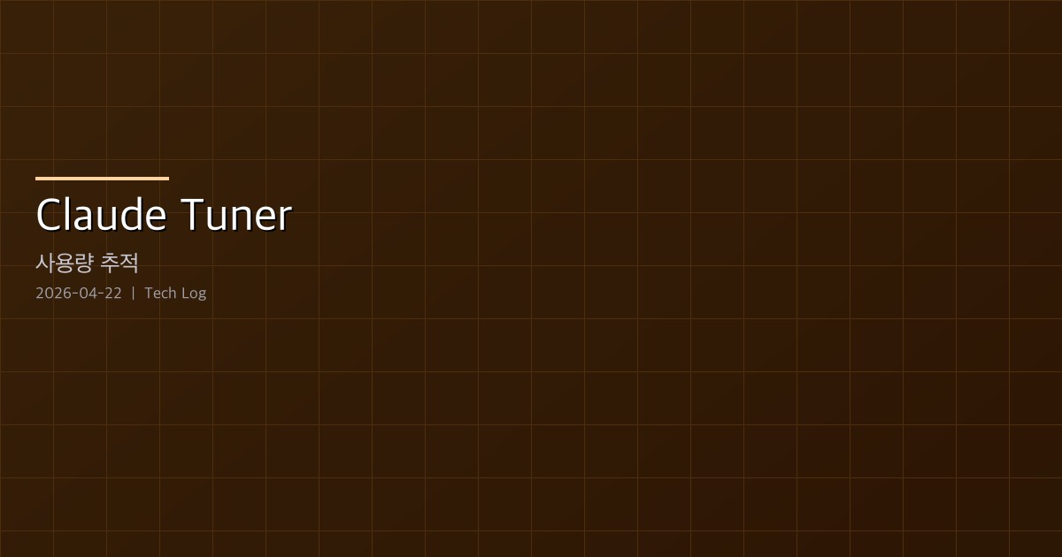 Claude Tuner — 레이트 리밋을 추측하지 말고 추적하라