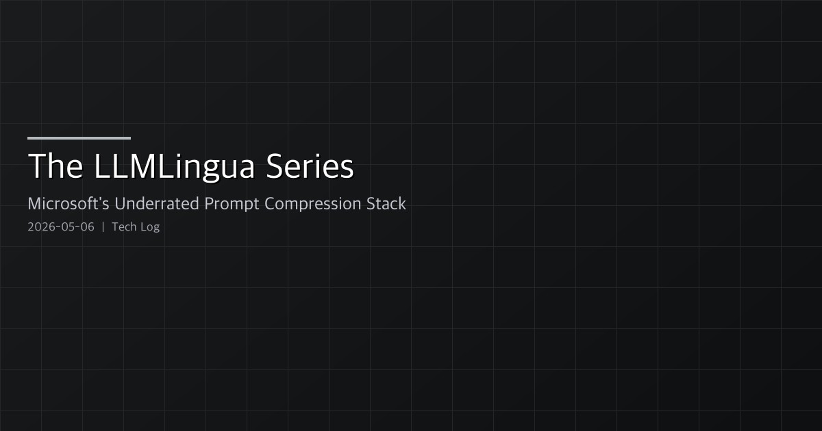 Featured image of post The LLMLingua Series — Microsoft's Underrated Prompt Compression Stack