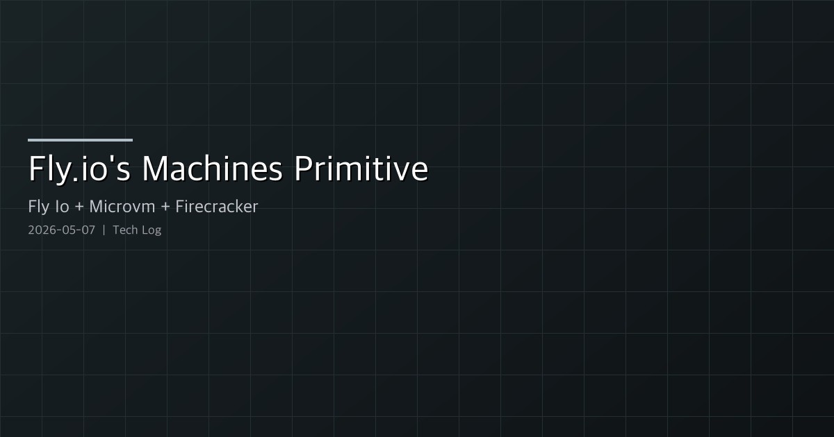 Why Fly.io's Machines Are Actually the Building Block for Everything